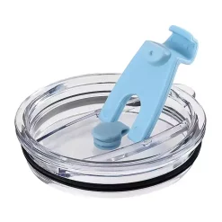 Kirklands Home Glassware & Drinkware|Light 40 oz. Insulated Travel Tumbler Blue