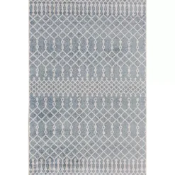 Kirklands Home Area Rugs|Light Moroccan Washable Accent Rug, 2x4 Blue