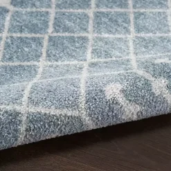 Kirklands Home Area Rugs|Light Moroccan Washable Accent Rug, 2x4 Blue