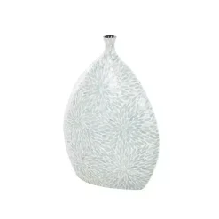 Discount Light Blue Mother of Pearl Floral Floor Vase Vases