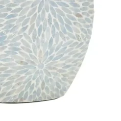 Discount Light Blue Mother of Pearl Floral Floor Vase Vases