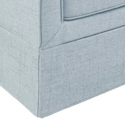 Kirklands Home Accent Chairs|Light Slipcover Armchair Blue