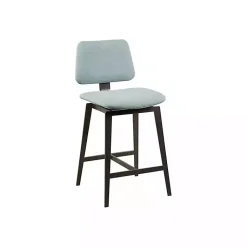Kirklands Home Bar Stools & Counter Height Stools|Light Swivel Counter Stool Blue