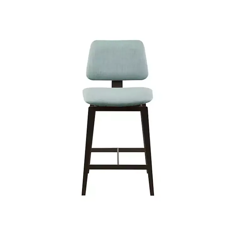 Kirklands Home Bar Stools & Counter Height Stools|Light Swivel Counter Stool Blue