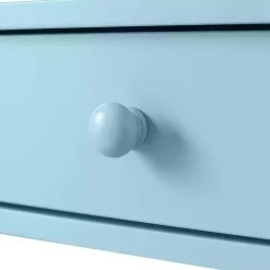 Kirklands Home Console Tables|Light X-Frame 2-Shelf Console Table Blue