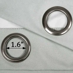 Kirklands Home Curtains & Drapes|Light Blackout Curtain Panel Set, 108 in. Gray