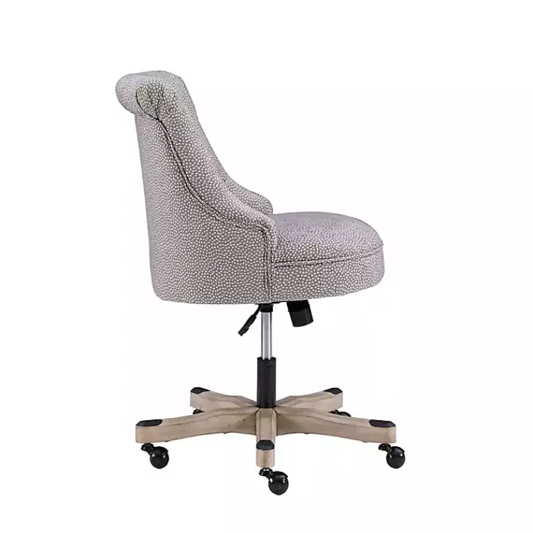 Kirklands Home Office Furniture|Light Miller Tufted Office Chair Gray