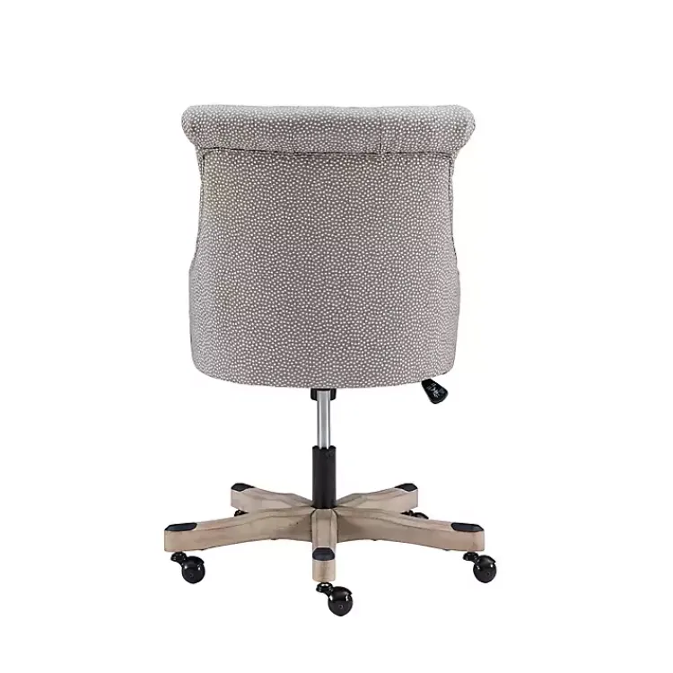 Kirklands Home Office Furniture|Light Miller Tufted Office Chair Gray