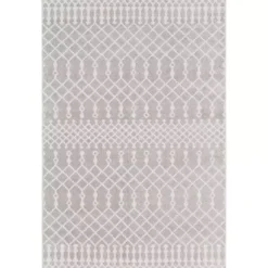 Kirklands Home Area Rugs|Light Moroccan Washable Accent Rug, 2x4 Gray