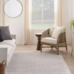 Kirklands Home Area Rugs|Light Moroccan Washable Area Rug, 5x7 Gray