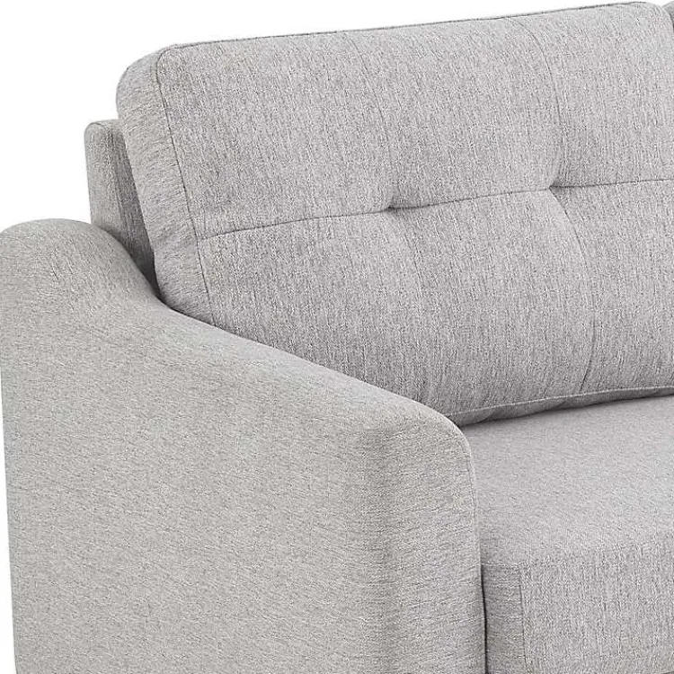 Kirklands Home Sofas & Loveseats|Light 2-pc. Loveseat & Ottoman Set Gray