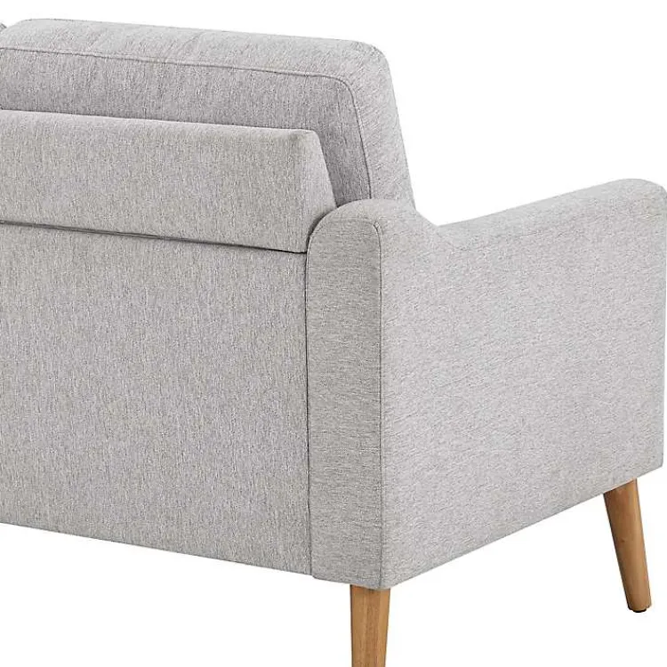 Kirklands Home Sofas & Loveseats|Light 2-pc. Loveseat & Ottoman Set Gray