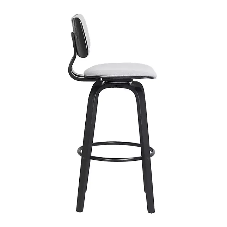 Kirklands Home Bar Stools & Counter Height Stools|Light Pico Swivel Counter Stool Gray