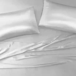 Kirklands Home Bed Sheets|Light Satin King 2-pc. Pillow Case Set Gray