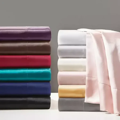 Kirklands Home Bed Sheets|Light Satin 6-pc. Full Sheet Set Gray