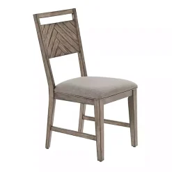 Kirklands Home Dining Chairs|Light Slat Back Wood Dining Chairs, Set of 2 Gray