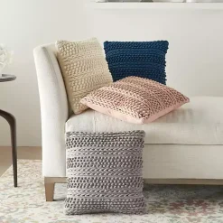 Online Light Textured Stripes Pillow Pillows