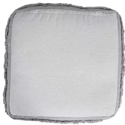 New Light Tufted Stripe Cotton Square Pouf Poufs & Floor Cushions