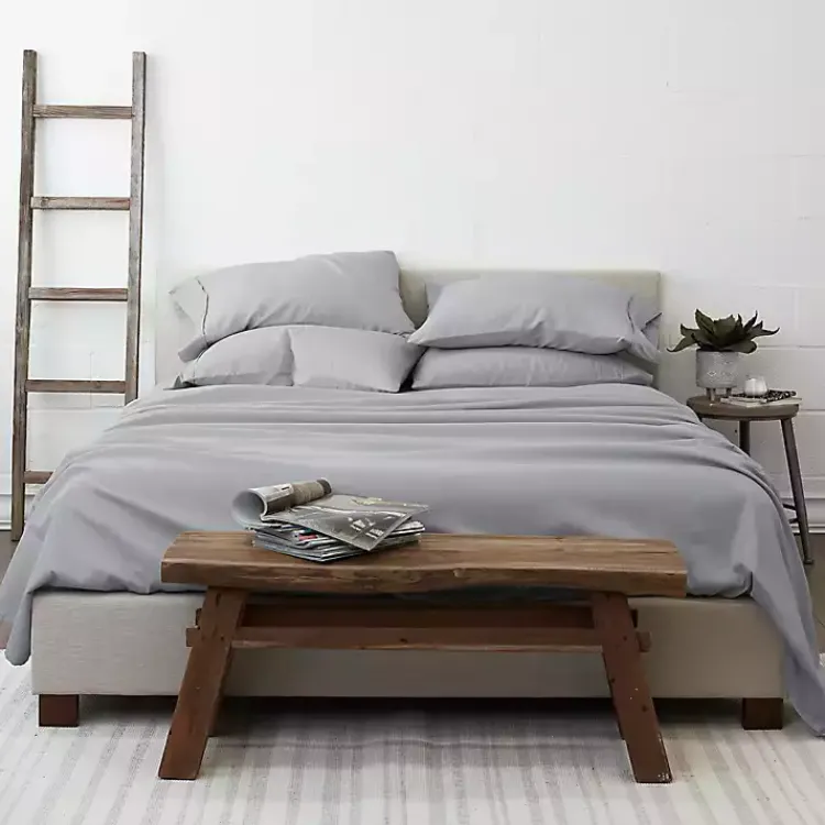 Kirklands Home Bed Sheets|Light Ultra Soft 6-pc. Queen Sheet Set Gray