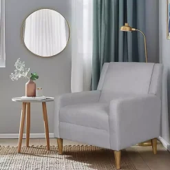 Kirklands Home Accent Chairs|Light Upholstered Juno Accent Chair Gray