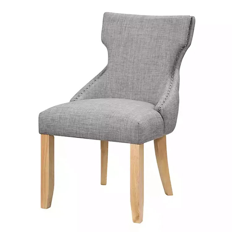 Kirklands Home Dining Chairs|Light Wingback Dining Chairs, Set of 2 Gray