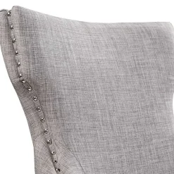 Kirklands Home Dining Chairs|Light Wingback Dining Chairs, Set of 2 Gray