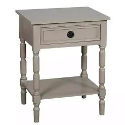 Kirklands Home Accent & End Tables|Light Wood Barrett Accent Table Gray