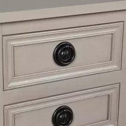 Kirklands Home Console Tables|Light Wood 4-Drawer Barrett Console Table Gray