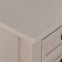 Kirklands Home Console Tables|Light Wood 4-Drawer Barrett Console Table Gray