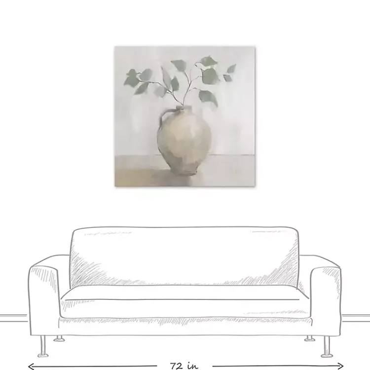 Kirklands Home Canvas Art|Light Vase Botanical Canvas Art Print