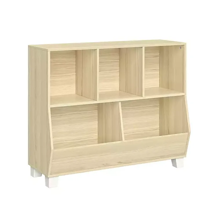 Kirklands Home Bookshelves|Light Woodgrain Multi Cubby Organizer Bookshelf Tan