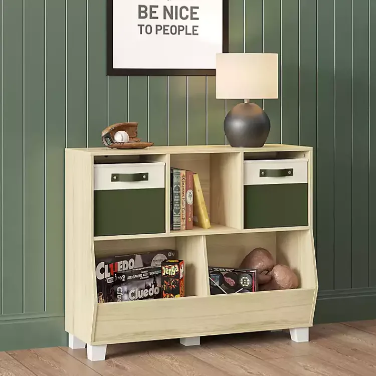 Kirklands Home Bookshelves|Light Woodgrain Multi Cubby Organizer Bookshelf Tan