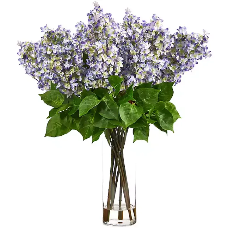Outlet Lilac Arrangement in Glass Vase Arrangements & Greenery