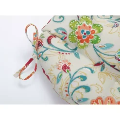 Kirklands Home Outdoor Cushions & Pillows|Lily Paisley Tufted Outdoor Seat Cushion, Set of 2