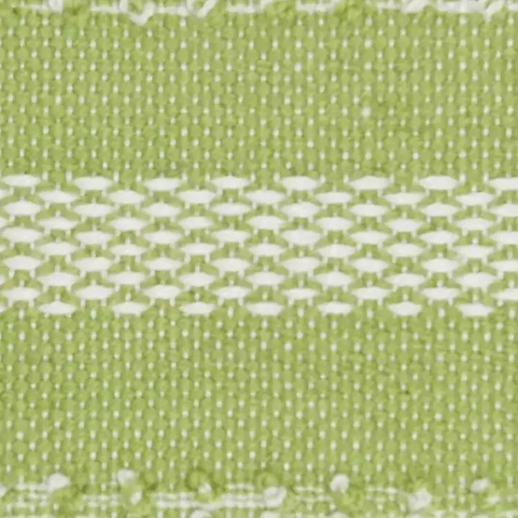 Kirklands Home Outdoor Cushions & Pillows|Lime Woven Stripe Reversible Outdoor Square Pillow