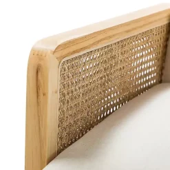 Kirklands Home Accent Chairs|Linen Upholstered Accent Chair Ivory