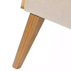 Kirklands Home Accent Chairs|Linen Upholstered Accent Chair Ivory