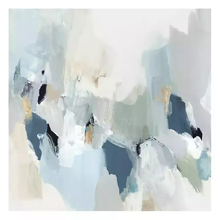 Kirklands Home Canvas Art|Little Talks II Giclee Canvas Art Print, 30x30 in. Blue