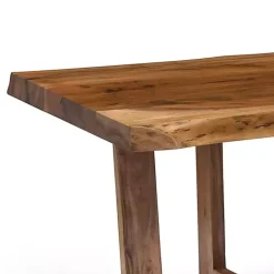 Kirklands Home Coffee Tables|Live Edge Coffee Table with Crossed Legs, 42 in. Tan