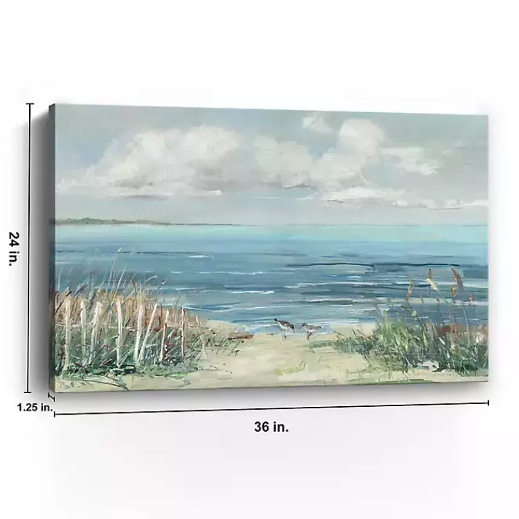 Kirklands Home Canvas Art|Lively Cove Canvas Art Print, 36x24 in. Blue