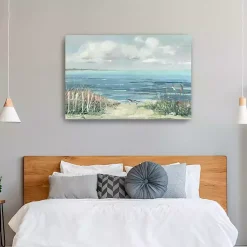 Kirklands Home Canvas Art|Lively Cove Canvas Art Print, 48x32 in. Blue