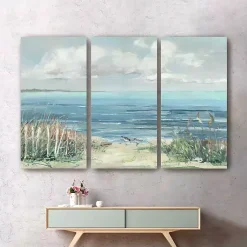 Kirklands Home Canvas Art|Lively Cove Canvas Art Prints, Set of 3 Multi