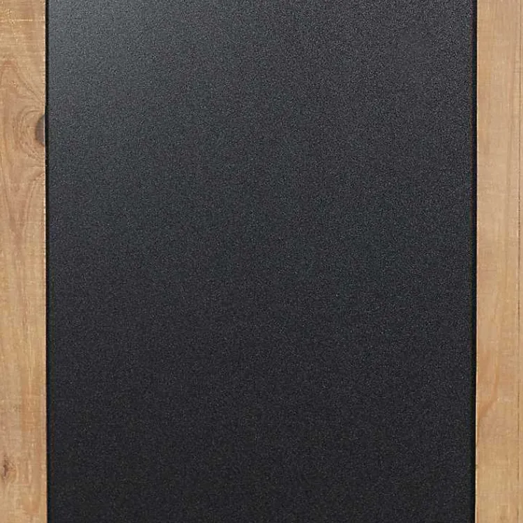 Kirklands Home Wall Storage|Long Wood and Metal Frame Chalkboard