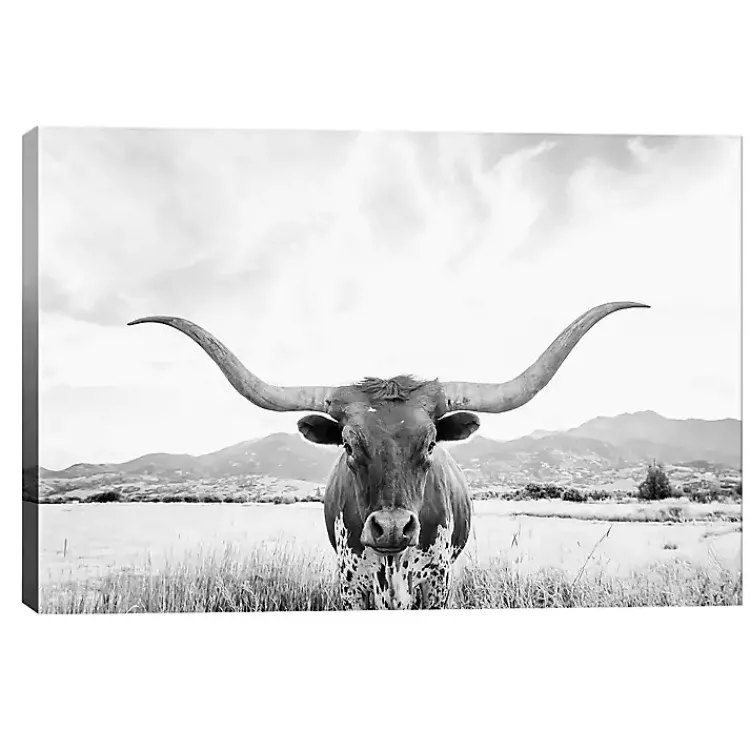 Kirklands Home Canvas Art|Longhorn Giclee Canvas Art Print