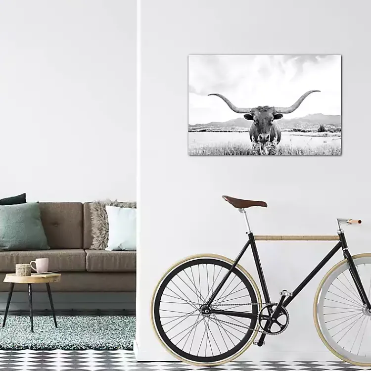 Kirklands Home Canvas Art|Longhorn Giclee Canvas Art Print