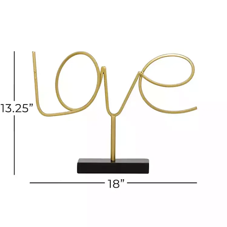 Outlet Looping Love Tabletop Sign Statues & Figurines
