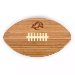Kirklands Home Serving & Entertaining|Los Angeles Rams Bamboo Football Cutting Board Tan