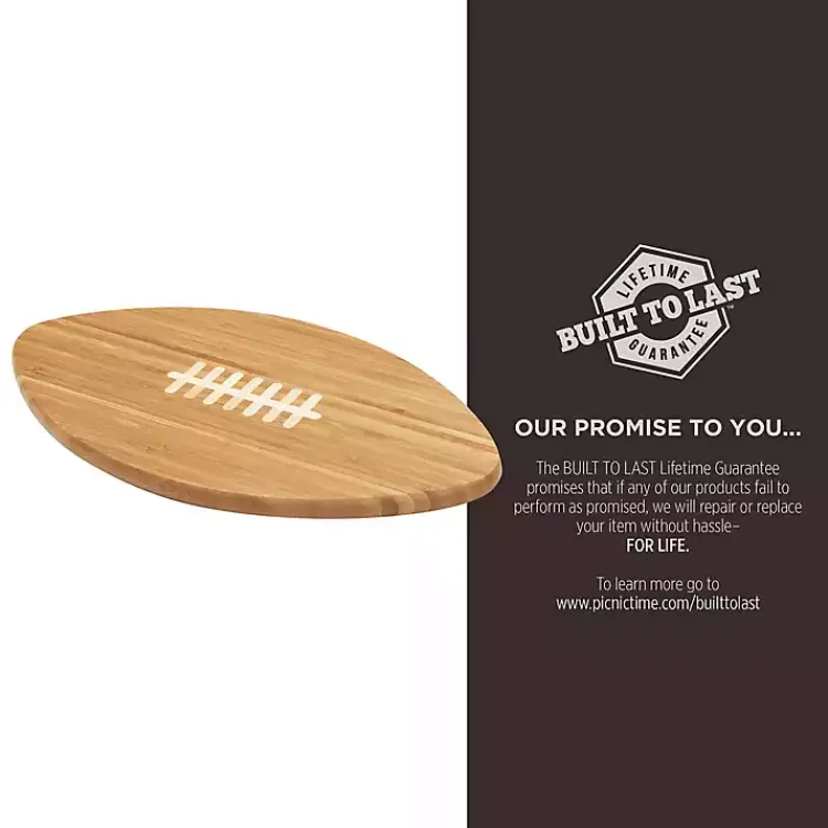 Kirklands Home Serving & Entertaining|Los Angeles Rams Bamboo Football Cutting Board Tan