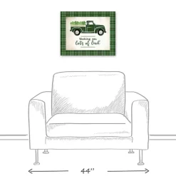 Outlet Lots of Luck Truck Canvas Wall Plaque St Patricks Day Decorations