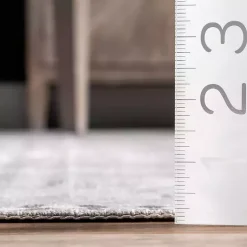 Kirklands Home Area Rugs|Lottie Vintage Washable Area Rug, 8x10 Gray